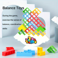 Colorful Tower Building Blocks Game