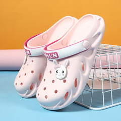 Women's Cartoon Flat Clogs Casual Breathable Sandals