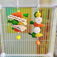 Parrot Carrot Chewing Toys for Endless Fun