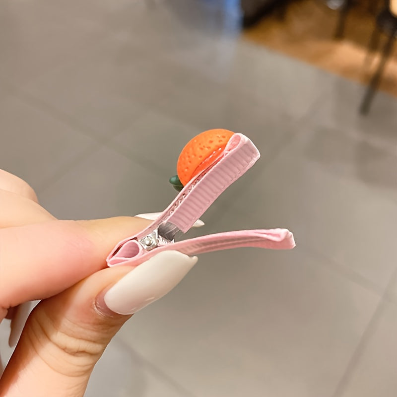 Cartoon Animal Fruit Hair Clips For Baby Girls
