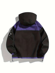Men's Outdoor Hooded Jacket Windproof Waterproof Hiking Jacket