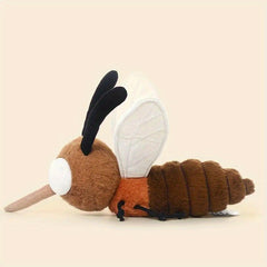 Mosquito Plush Toy Soft Stuffed Insect Doll Brown Body & Face
