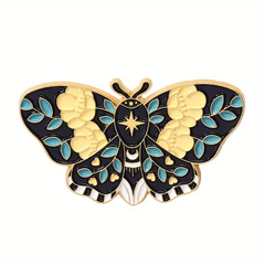 Butterfly Moon Enamel Pin Set - Anime Lapel Pin