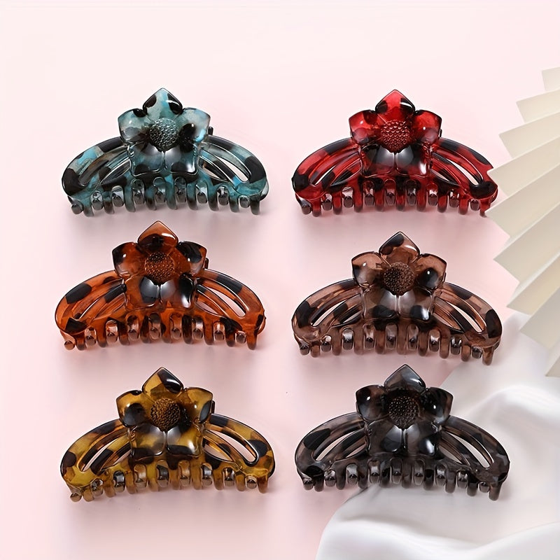 Sunflower Big Hair Claw Clip Strong Hold Grip Hair Jaw Clip