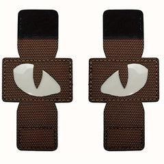Cat Eyes Morale Patches Glow In Dark Hook And Loop Fasteners Embroidery Patches