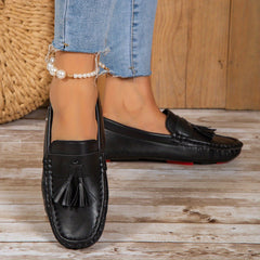 Women's Tassel Loafers Slip On Shoes - Lightweight & Casual