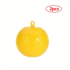 2pcs Reusable Pumpkin Shape Fly Trap Hanging Tree Fruit Fly Catcher Sticky Trap