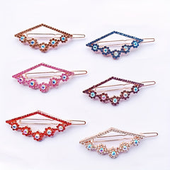6pcs Rhinestone Hair Clip Alloy Hair Barrette Women Girls Hair Accessories