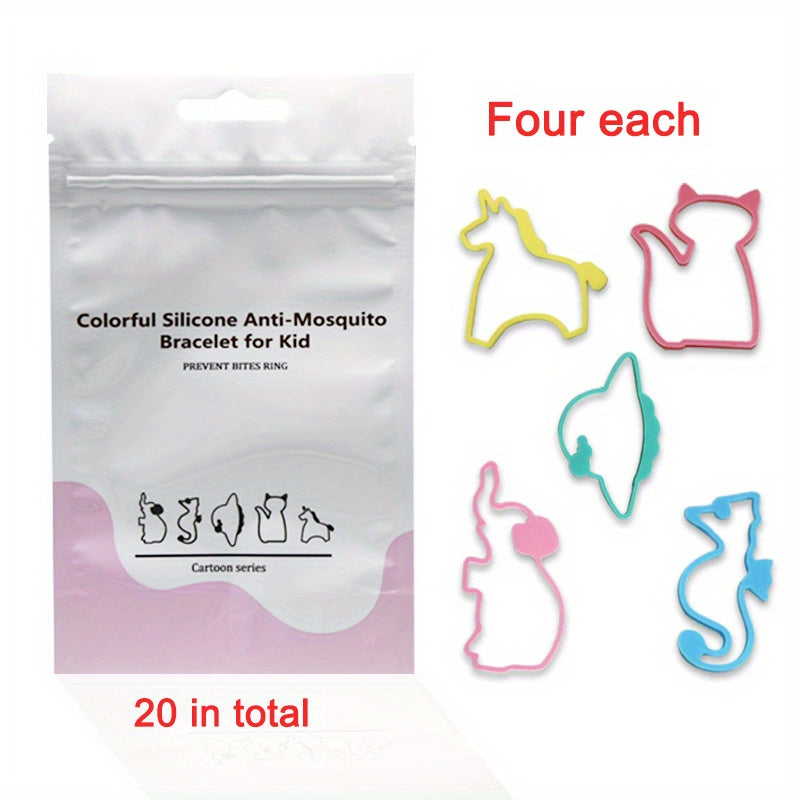 20pcs Mosquito Repellent Bracelet - Summer Essential Travel Accessory