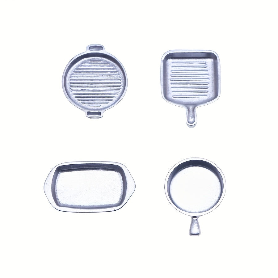 Toy Steak Frying Pan Set Plastic Kitchen Baking Tray DIY Home S