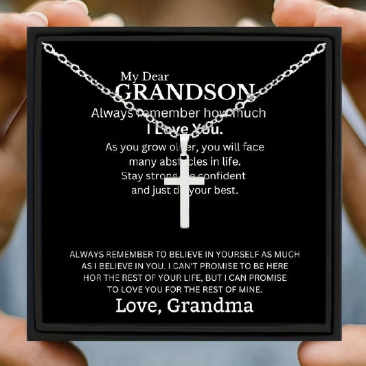 Sterling Silver Cross Necklace for Boys
