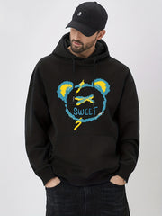 Cartoon Bear & Sweet Print Hoodie Hoodies For Men