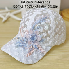 Lace Floral Baseball Cap Sun Hat