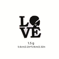 9pcs Girl Iron On Patches Embroidered Applique DIY Crafts Repair Patch