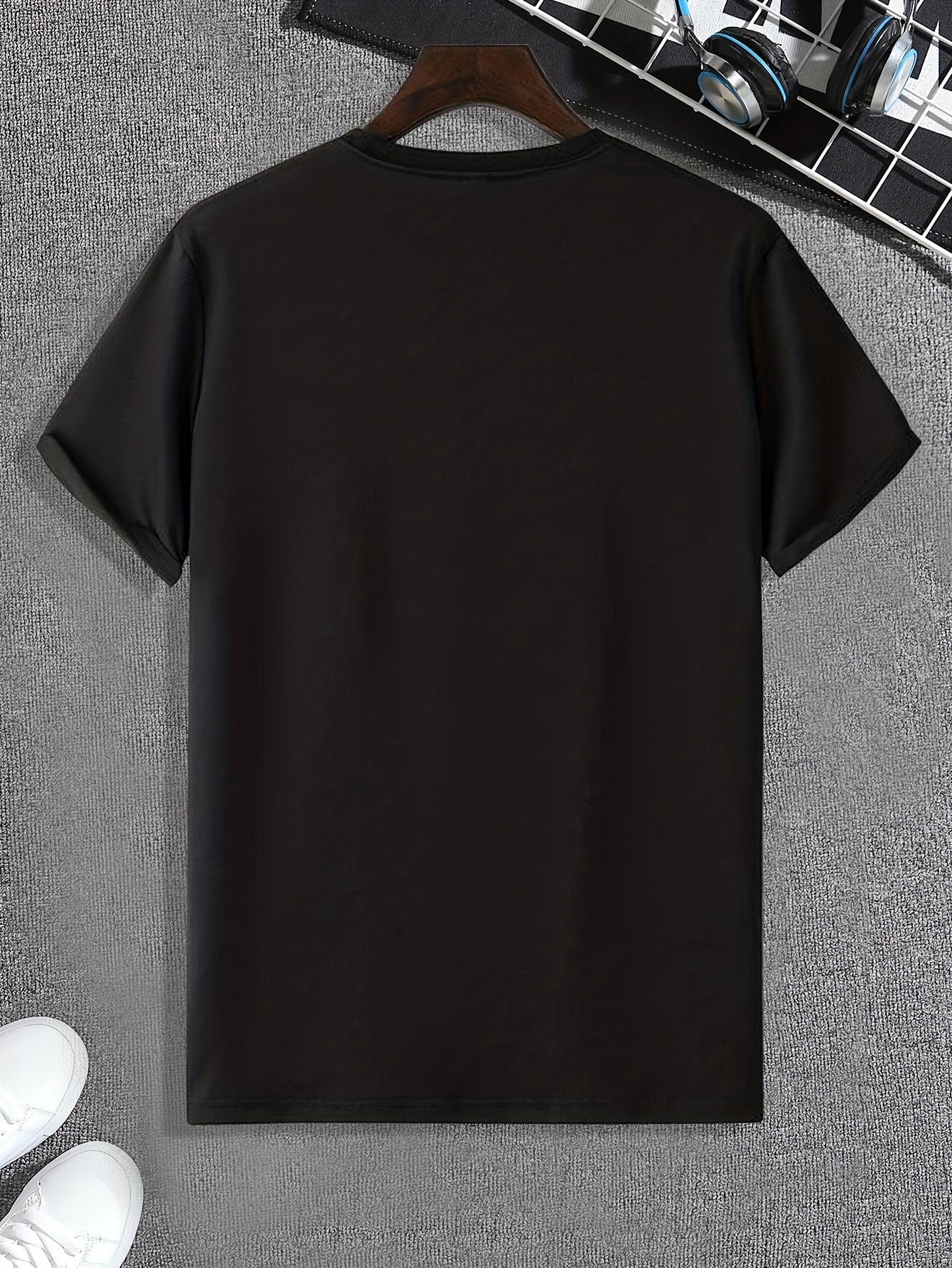 Demon Pattern Print Men's Comfy Sports T-shirt