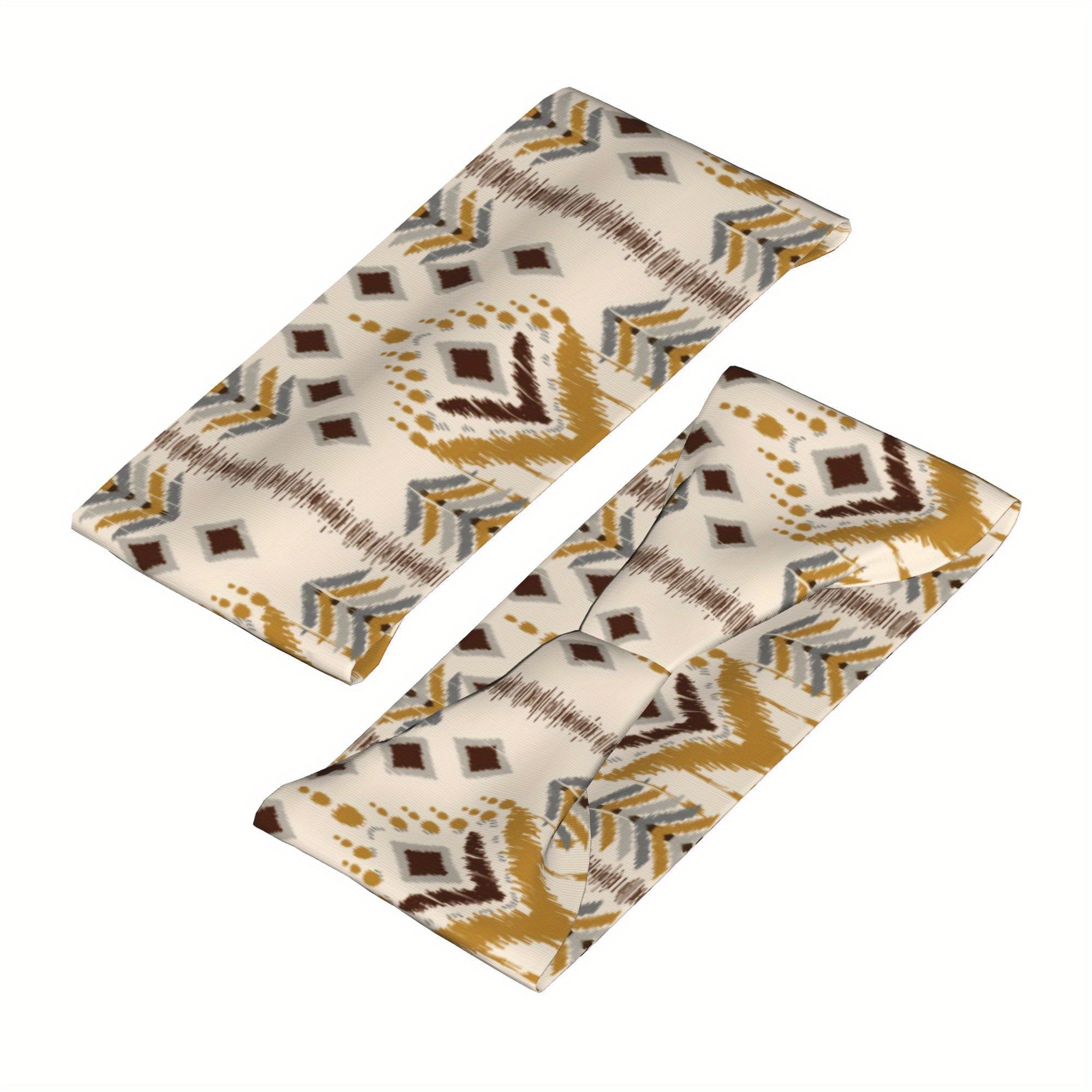 Men's Boho Vintage Headband Non Slip Sweatband for Gym Yoga Everyday
