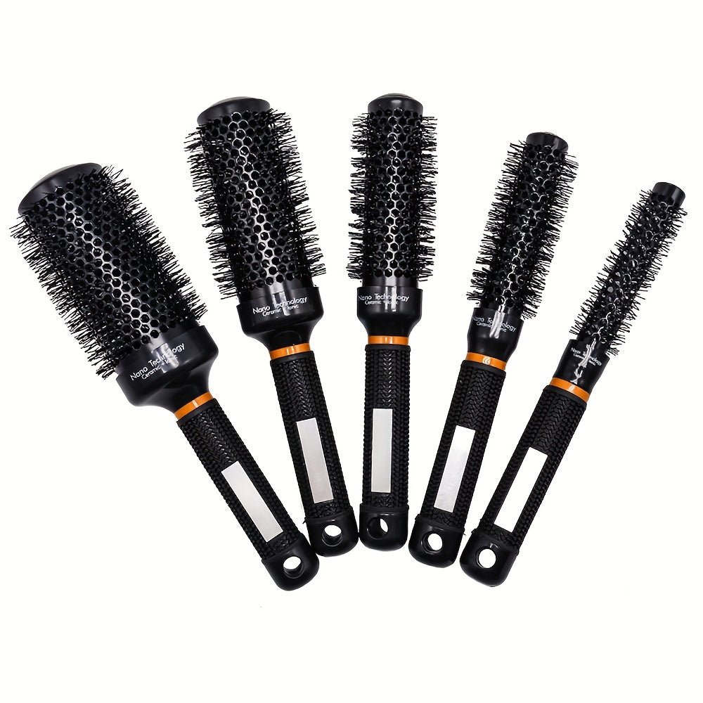 Round Brush Heat Conduction Hairbrush Comb Hairdressing Tool Set