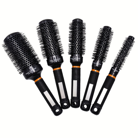 Round Brush Heat Conduction Hairbrush Comb Hairdressing Tool Set