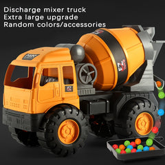 Large Mixing Truck Toy Excavator Bulldozer Crane Excavator