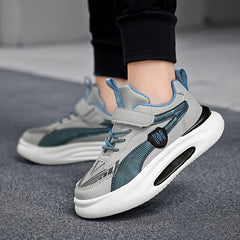 Kid's Chunky Shoes Non Slip Patchwork Sneakers - Hook & Loop Fastener