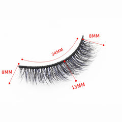 Faux Mink 3D Effect Lashes, Natual Looking Short Style