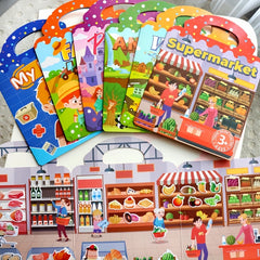 Kids DIY Sticker Books - Jelly Stickers Quiet Activity Toy
