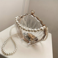 Clear Acrylic Shell Shaped Bag Crossbody Purse