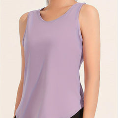 Women's Hollow Sports Tank Top - Sleeveless Running Top