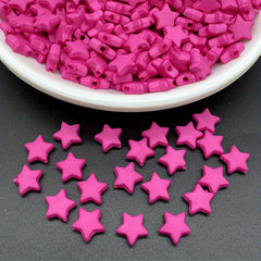 100pcs 9mm Star Shape Acrylic Spacer Beads Jewelry Making DIY