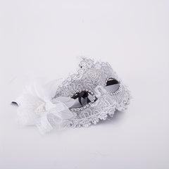 Faux Leather Flower Mask Venetian Masquerade Party Dance Mask