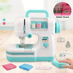 Portable Sewing Machine for Kids with Fabric, Thread, Measuring Tape