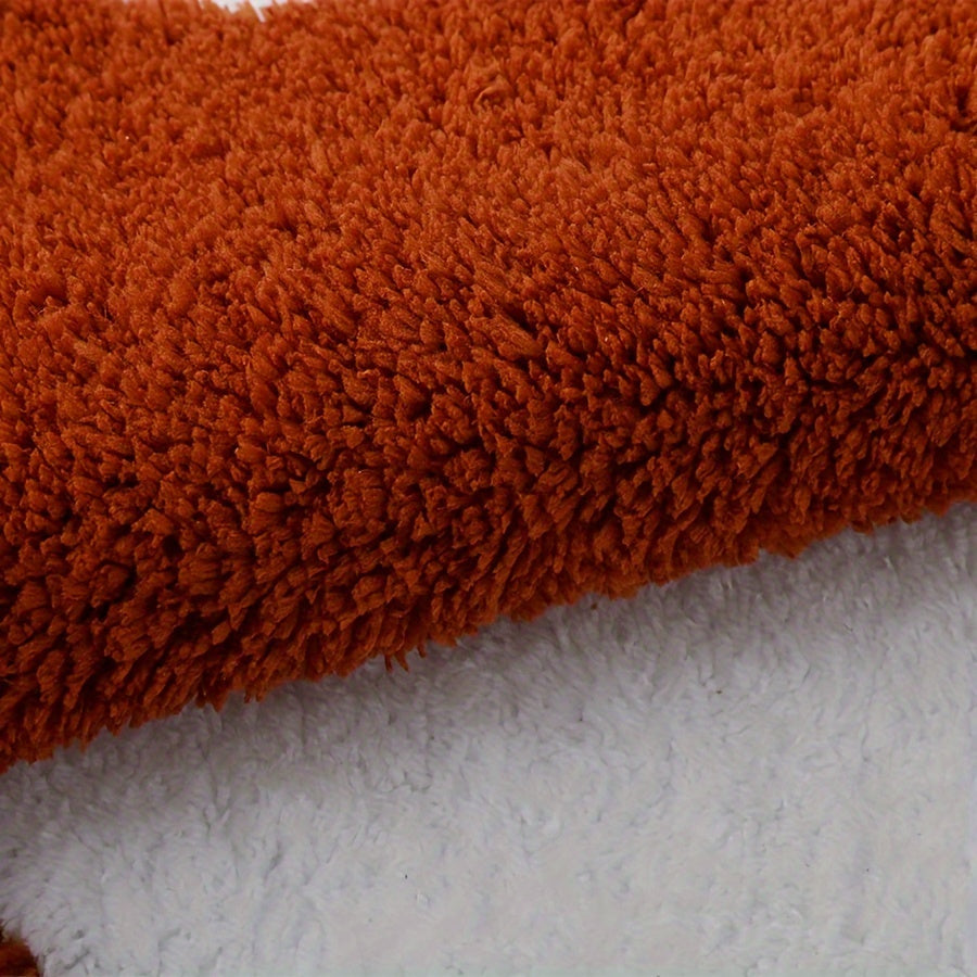 Plush Shag Puzzle Floor Mat Seat Carpet Interlocking