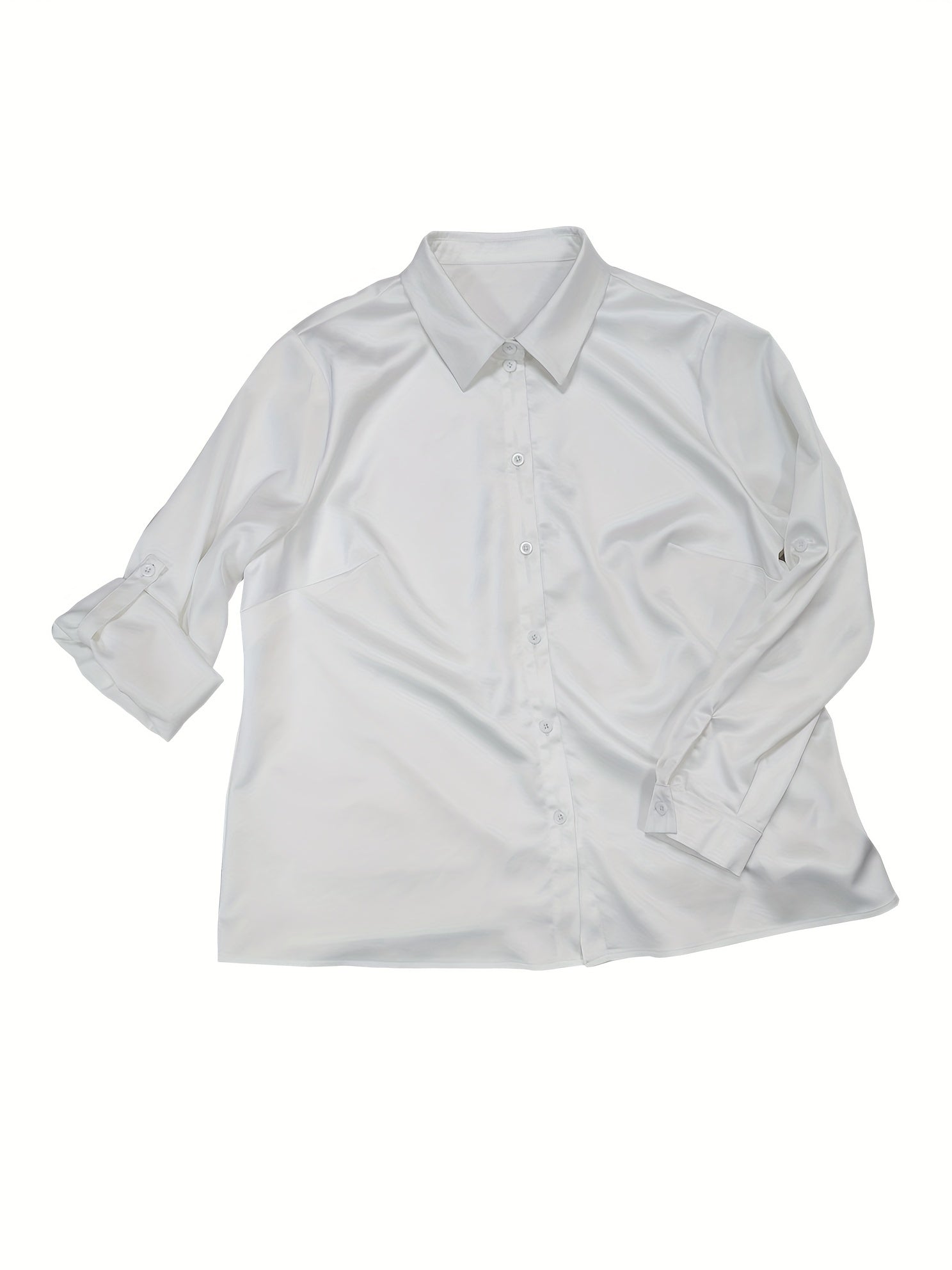  Button Up Blouse & Pants 2 Piece Set