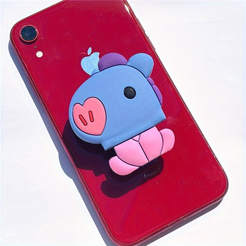 Cartoon Three Stage Telescopic Airbag Phone Holder