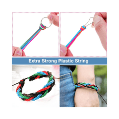 40 Coloured Scoobies Play String for Crafts and Friendship Bracelets