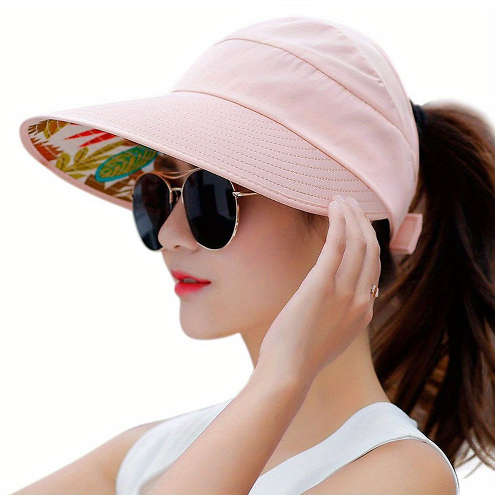 Wide Brim Sun Protection Visor Sun Hat Anti UV Lightweight Breathable Beach Hat