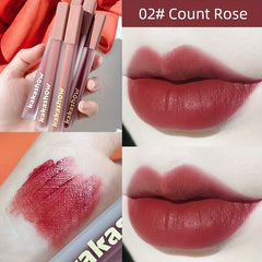 Pink Satin Lip Glaze Velvet Matte Brightening Lipstick