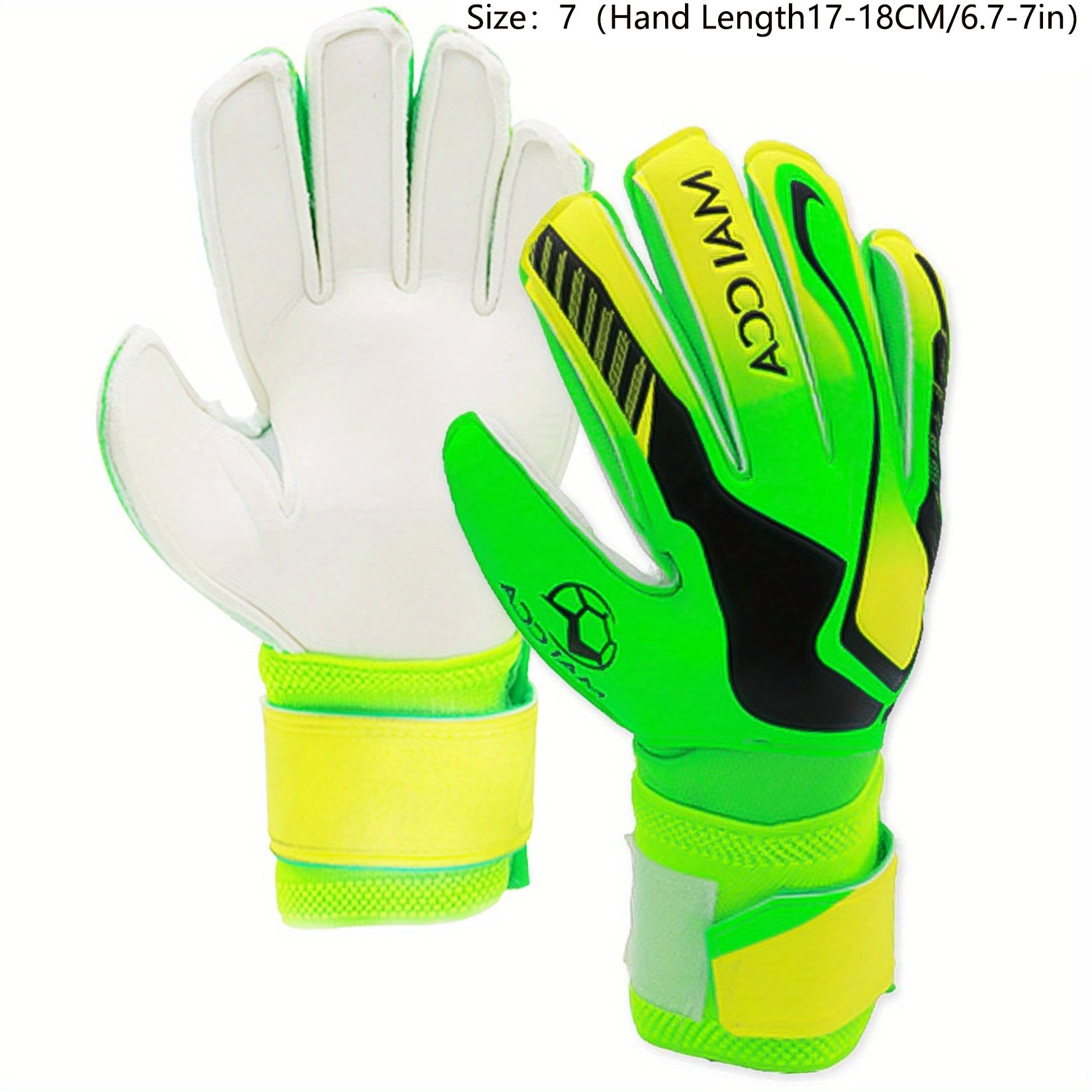 Soccer Goalie Gloves Strong Grip Green