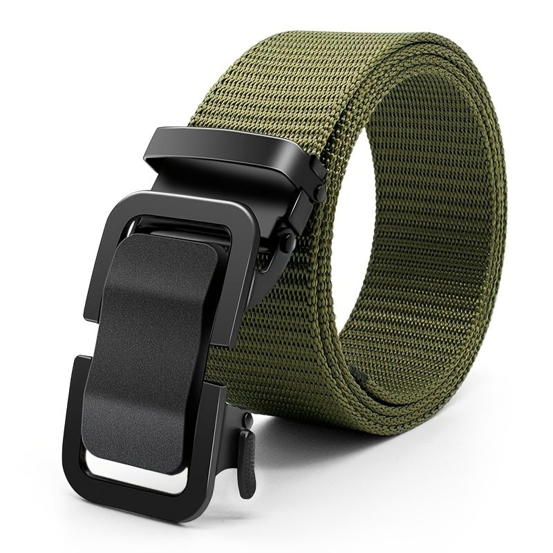 Toothless Automatic Buckle Canvas Military Training Belt