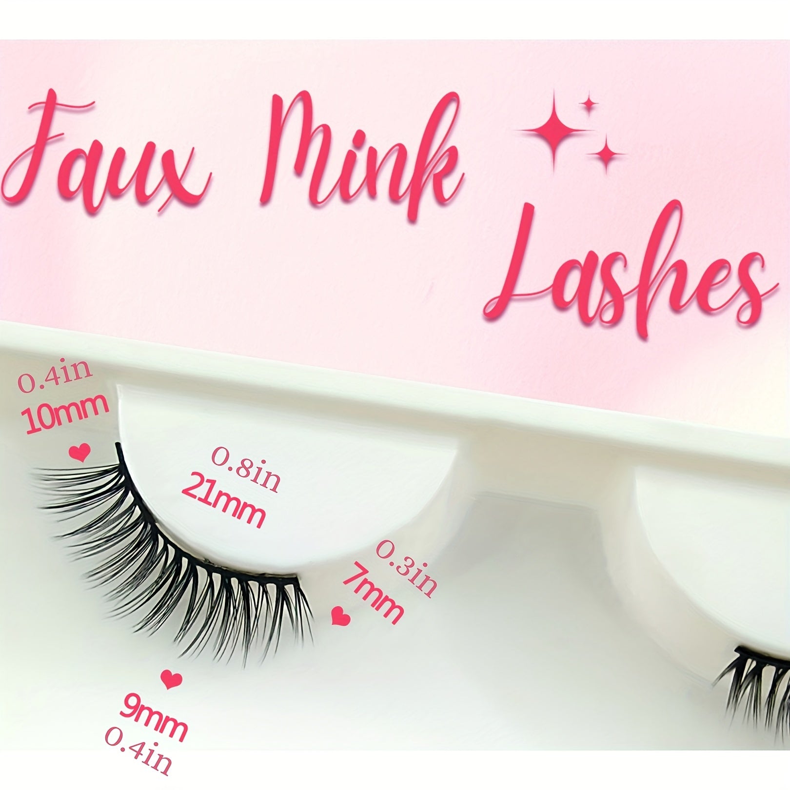 7 Pairs Cat Eye Lashes Cluster Fluffy Natural Faux Mink False Eyelashes