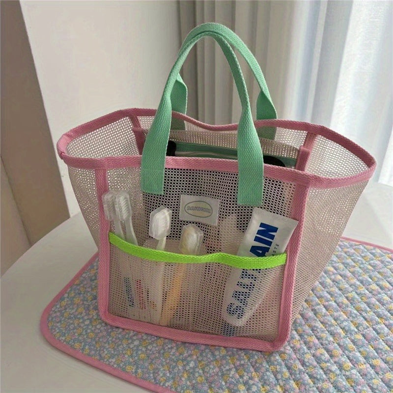Travel Vacation Mesh Mommy Bag Hand held Storage Bag