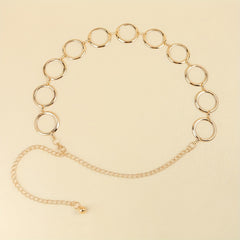 Golden Punk Hollow Out Chain Belt Vintage Metal Waist Chain
