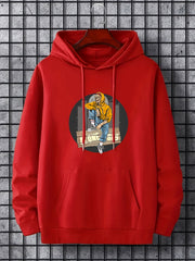 Alone Boy Print Hoodies For Men Graphic Sweatshirt With Kangaroo Pocket