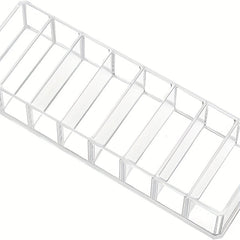 Clear Acrylic Makeup Organizer with 8 Compartments