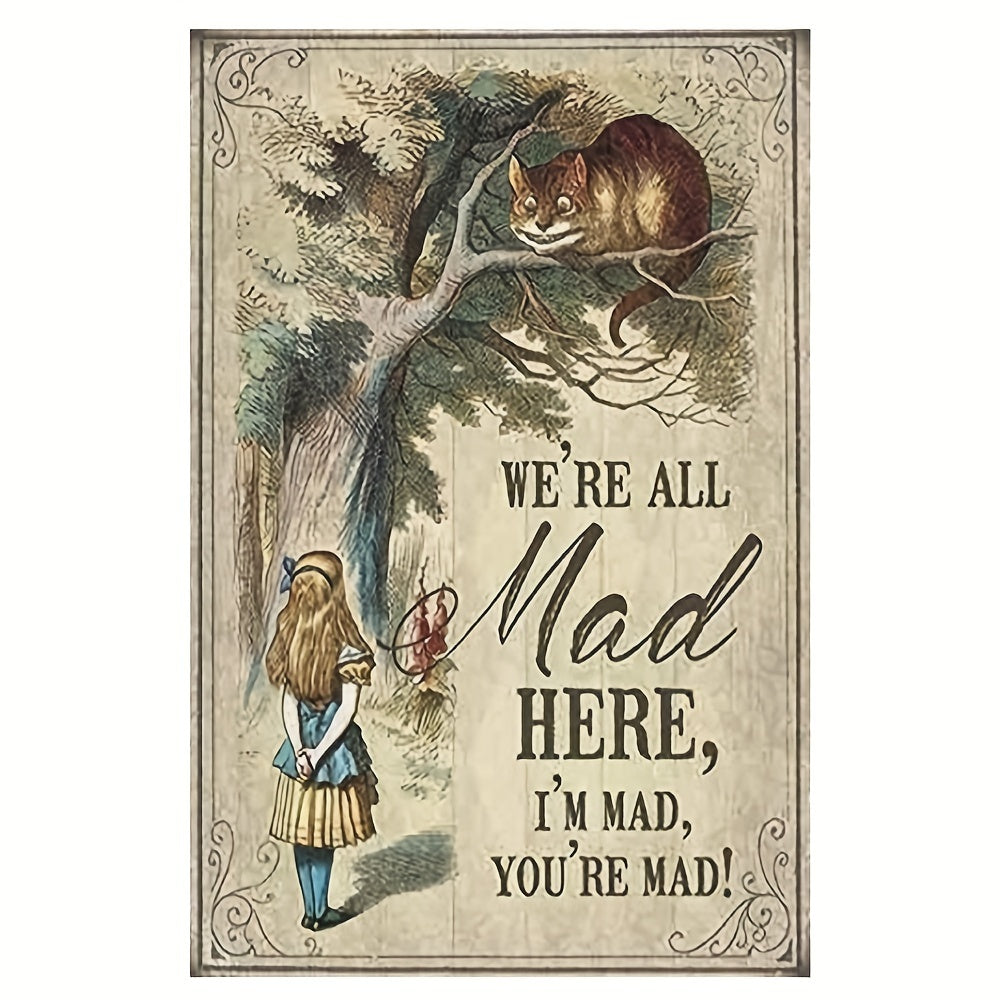 Girls Rabbits Decor Party Quotes Poster Tin Sign 20x30 Cm