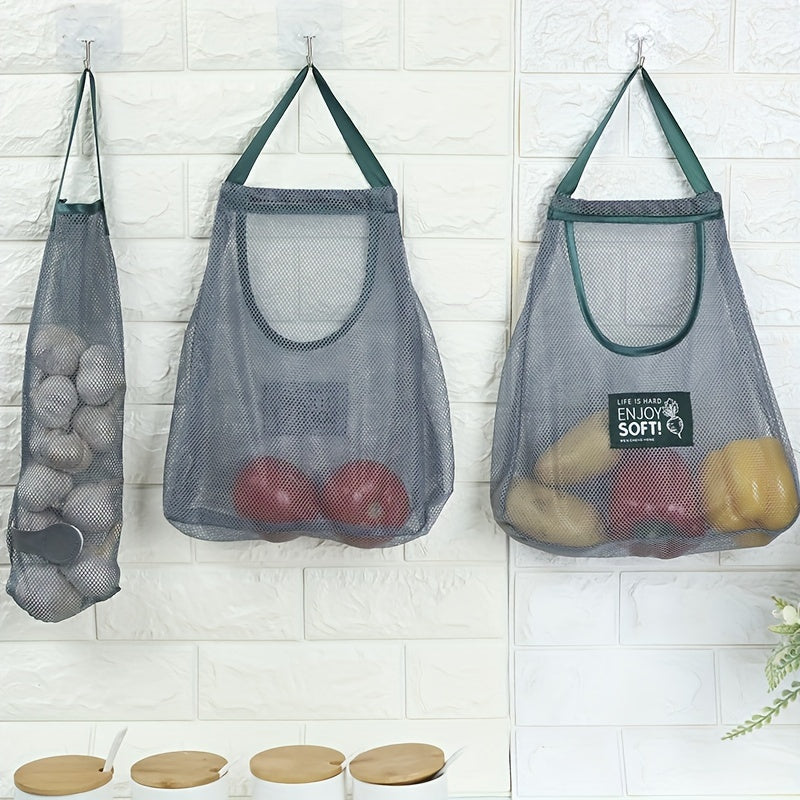 Mesh Hanging Grocery Storage Bag for Vegetables & Fruits