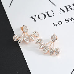 Fan Shaped Back Hanging Earrings