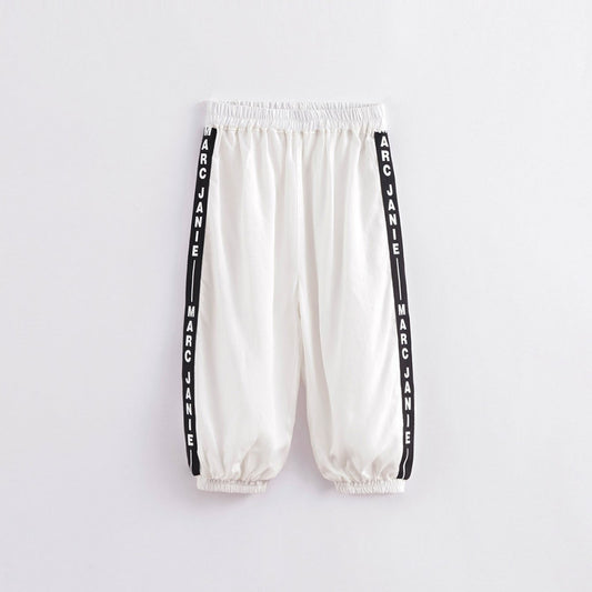 Boys Baggy Sports Track Pants, Assorted Colors, Summer Drape Breathable