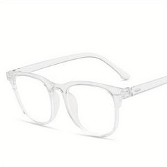 Classic Round Frame Flat Glasses Plastic PC