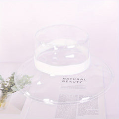 Transparent PVC Bucket Hat Wide Brim Waterproof Rain Sun Hat